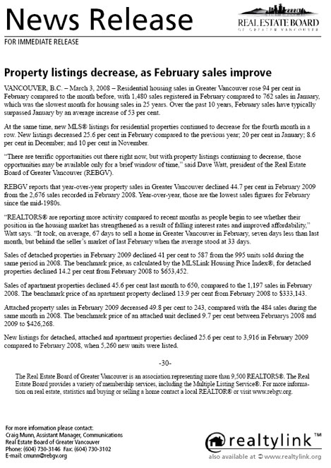 2009-03-REBGV Stats Package